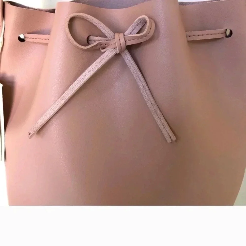 NWT Kayla+Ava dusty pink vegan leather satchel